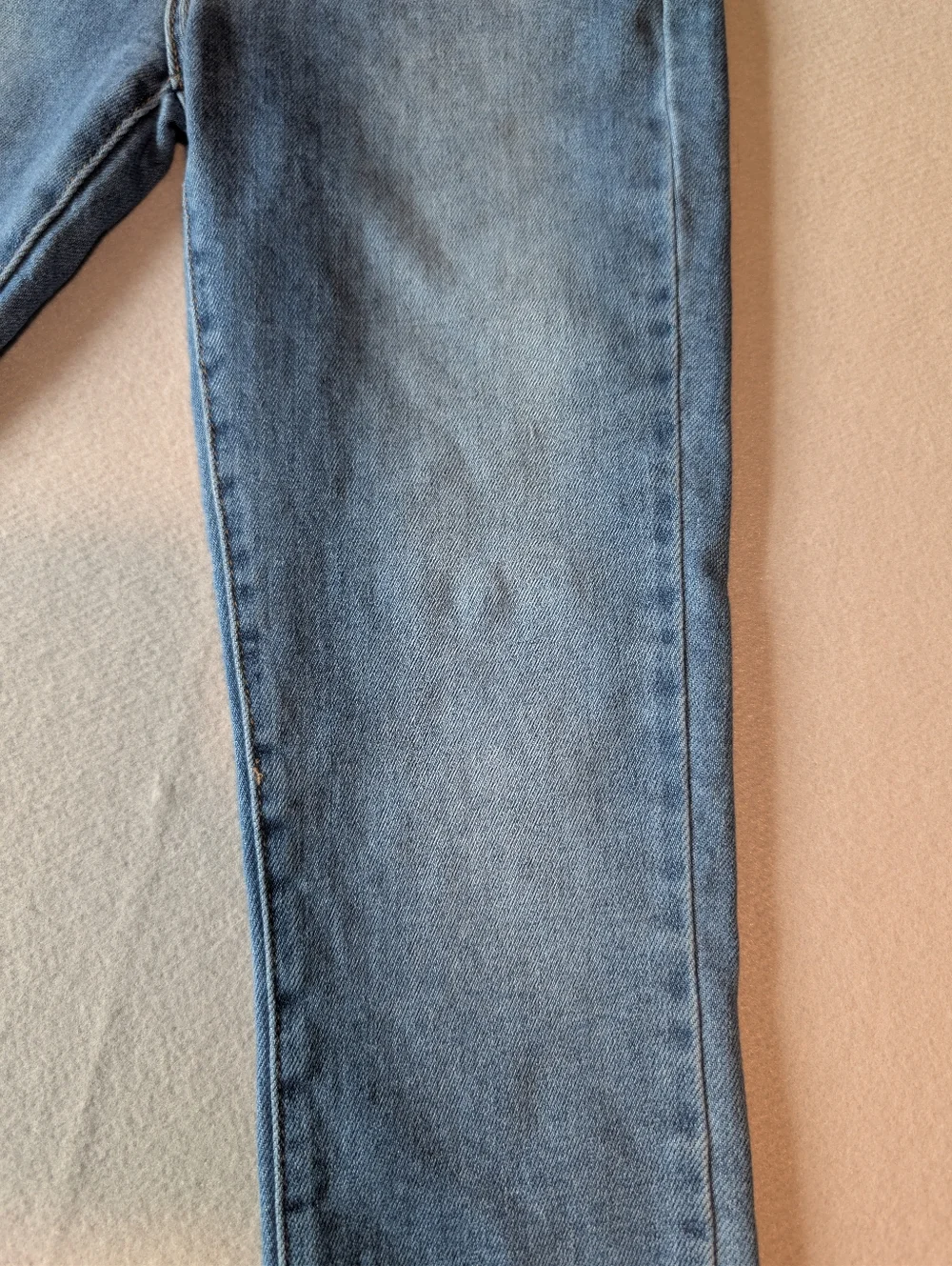 Just Black Denim High Rise Skinny Jeans with Distressed Ankle Hems Sz 27 25